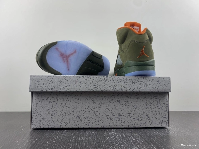 Olive 314259-381 Retro Jordan 5 1114